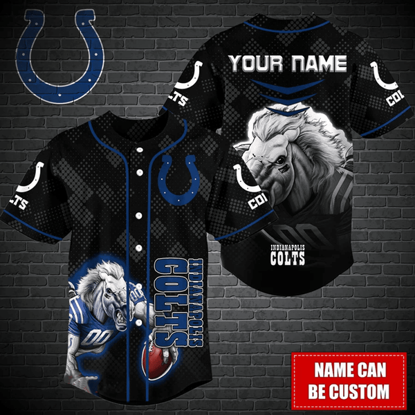 Indianapolis Colts Personalized Baseball Jersey 025