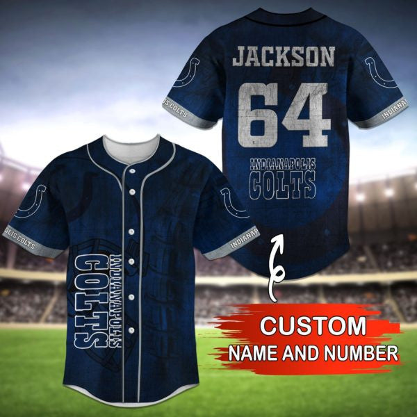 Indianapolis Colts Personalized Baseball Jersey 022