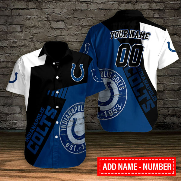 Indianapolis Colts 2 (31) Personalized Hawaiian Button down shirt