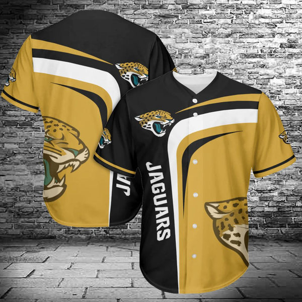 Jacksonville Jaguars Personalized Baseball Jersey 018
