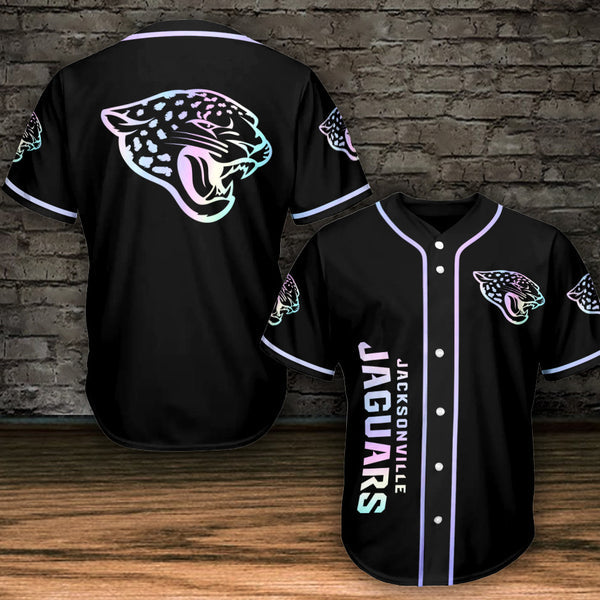 Jacksonville Jaguars Personalized Baseball Jersey 015
