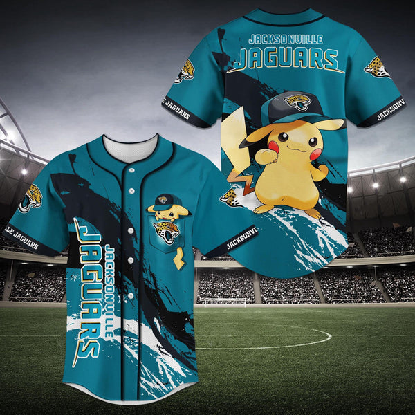 Jacksonville Jaguars Personalized Baseball Jersey 017