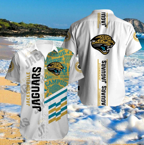 Jacksonville Jaguars 2 (2) Personalized Hawaiian Button down shirt