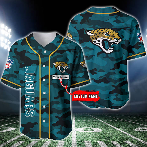 Jacksonville Jaguars Personalized Baseball Jersey 033