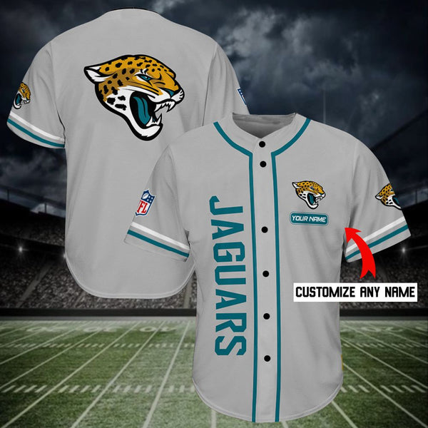 Jacksonville Jaguars Personalized Baseball Jersey 026