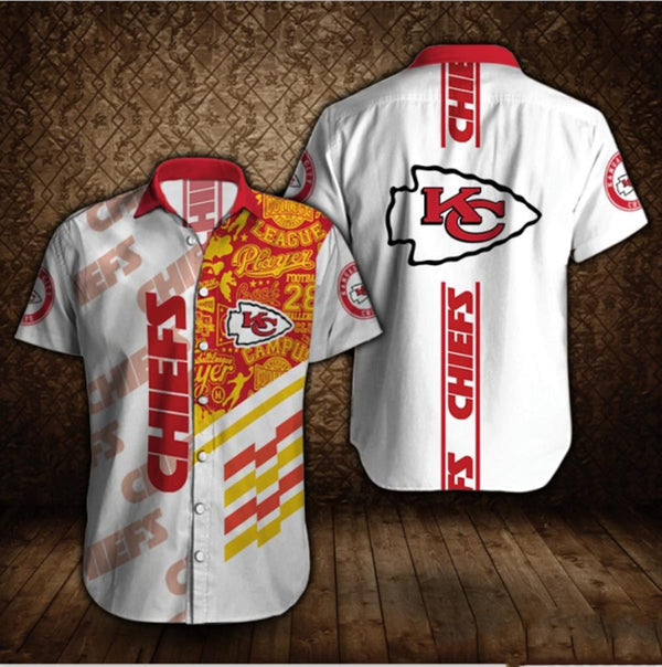 Kansas City Chiefs 2 (13) Personalized Hawaiian Button down shirt