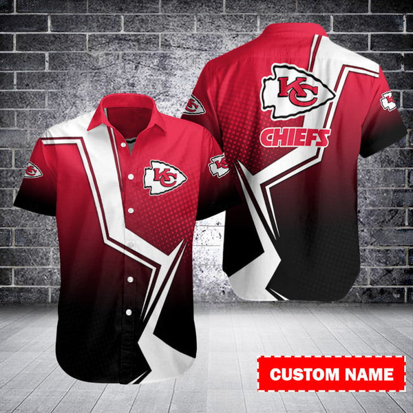 Kansas City Chiefs 2 (54) Personalized Hawaiian Button down shirt