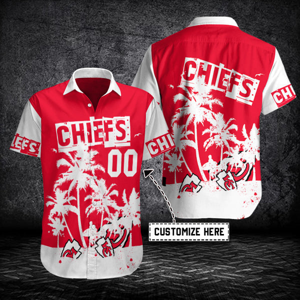 Kansas City Chiefs 2 (48) Personalized Hawaiian Button down shirt
