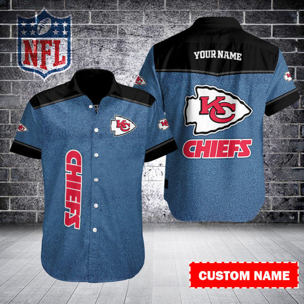 Kansas City Chiefs 2 (51) Personalized Hawaiian Button down shirt