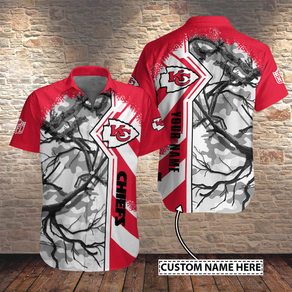 Kansas City Chiefs 2 (50) Personalized Hawaiian Button down shirt