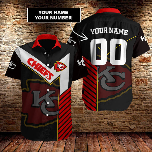 Kansas City Chiefs 2 (47) Personalized Hawaiian Button down shirt