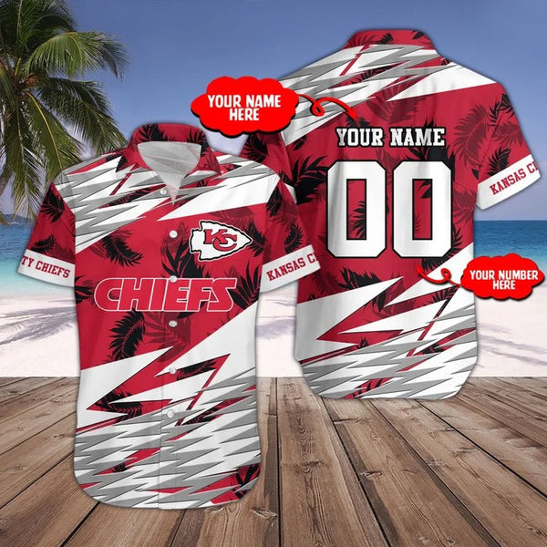 Kansas City Chiefs 2 (52) Personalized Hawaiian Button down shirt
