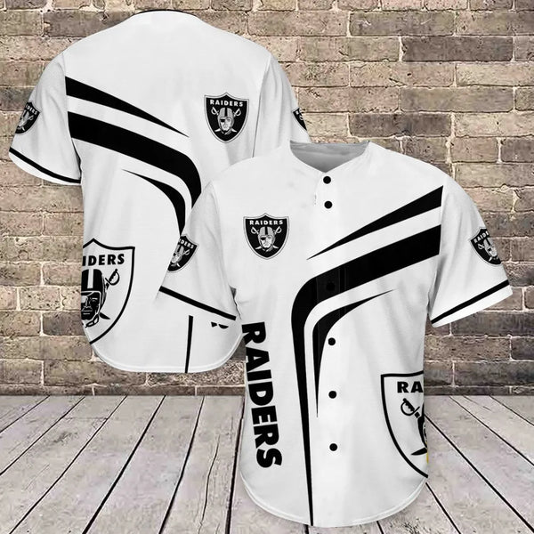 Las Vegas Raiders Personalized Baseball Jersey 033