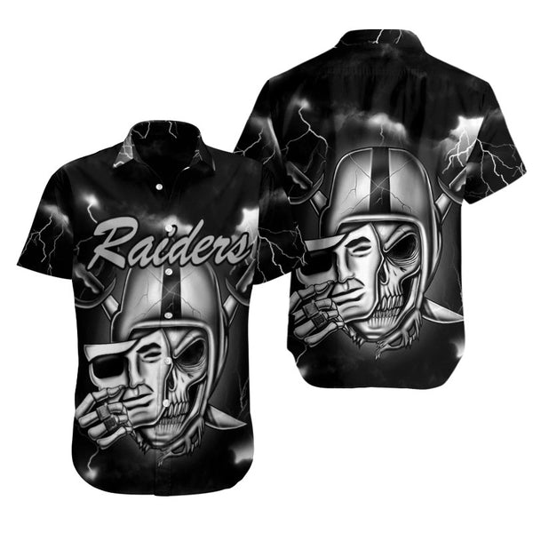 Las Vegas Raiders 2 (50) Personalized Hawaiian Button down shirt