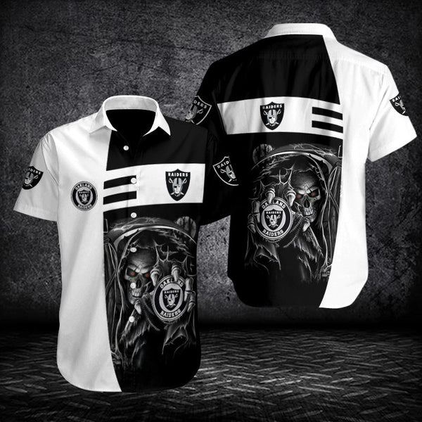 Las Vegas Raiders 2(53) Personalized Hawaiian Button down shirt