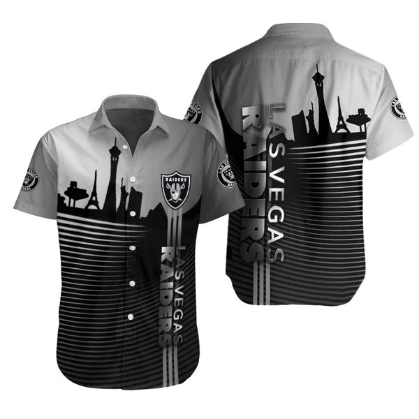 Las Vegas Raiders 2 (76) Personalized Hawaiian Button down shirt