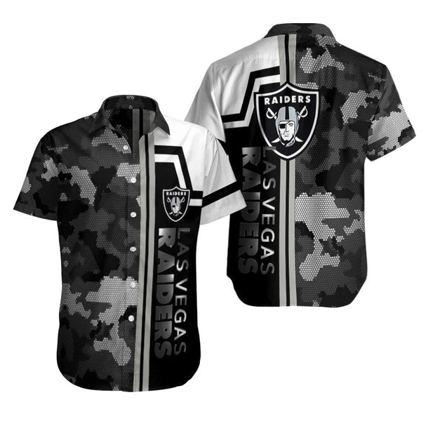 Las Vegas Raiders 2 (74) Personalized Hawaiian Button down shirt
