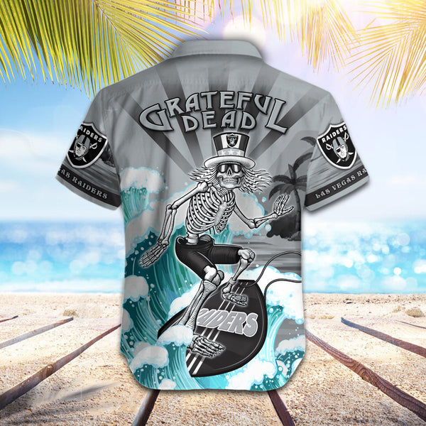 Las Vegas Raiders 2 (77) Personalized Hawaiian Button down shirt