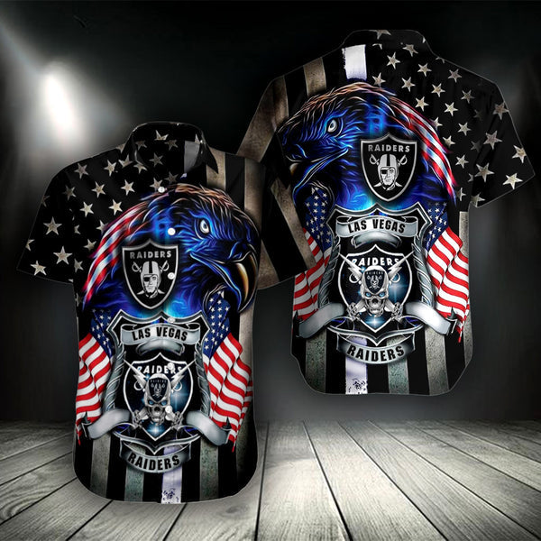 Las Vegas Raiders 2 (80) Personalized Hawaiian Button down shirt