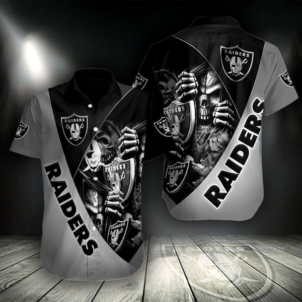 Las Vegas Raiders 2 (84) Personalized Hawaiian Button down shirt