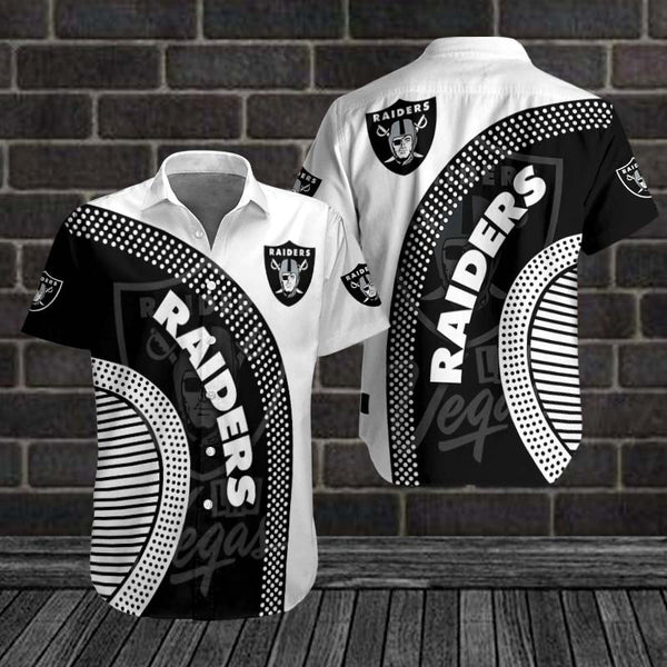 Las Vegas Raiders 2 (87) Personalized Hawaiian Button down shirt