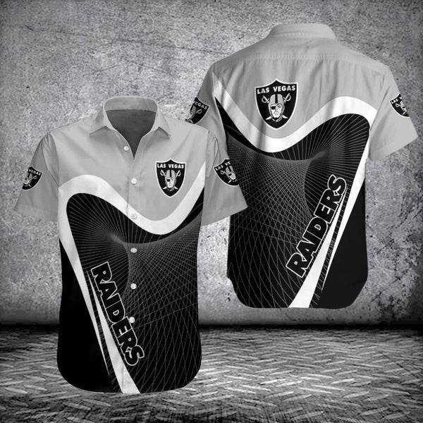 Las Vegas Raiders 2 (82) Personalized Hawaiian Button down shirt
