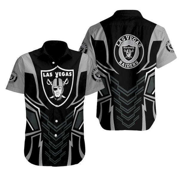Las Vegas Raiders 2(99) Personalized Hawaiian Button down shirt