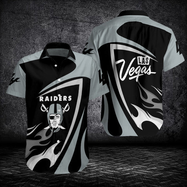 Las Vegas Raiders 2 (92) Personalized Hawaiian Button down shirt