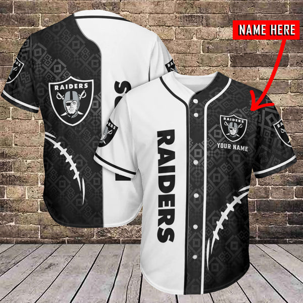 Las Vegas Raiders Personalized Baseball Jersey 041