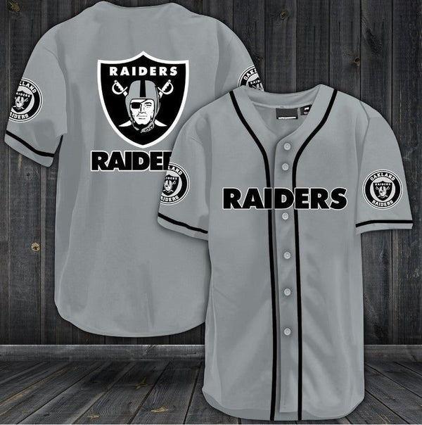 Las Vegas Raiders Personalized Baseball Jersey 049