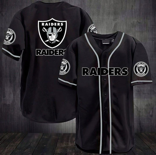 Las Vegas Raiders Personalized Baseball Jersey 049