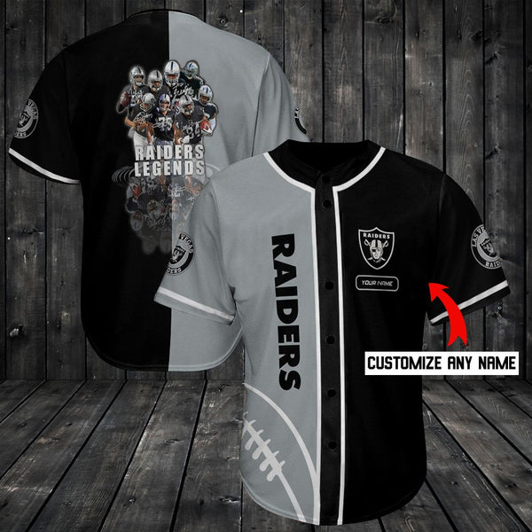 Las Vegas Raiders Personalized Baseball Jersey 062