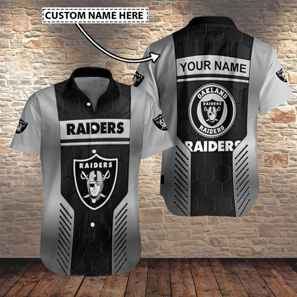 Las Vegas Raiders 2 (120) Personalized Hawaiian Button down shirt