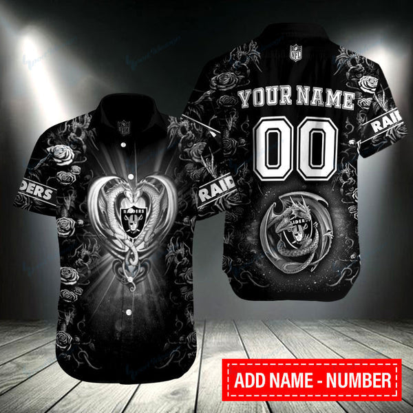 Las Vegas Raiders 2 (128) Personalized Hawaiian Button down shirt