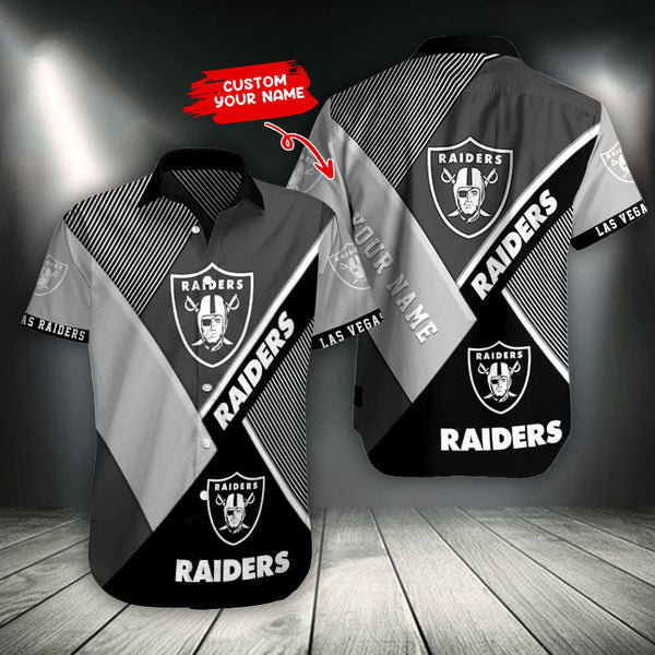 Las Vegas Raiders 2 (135) Personalized Hawaiian Button down shirt