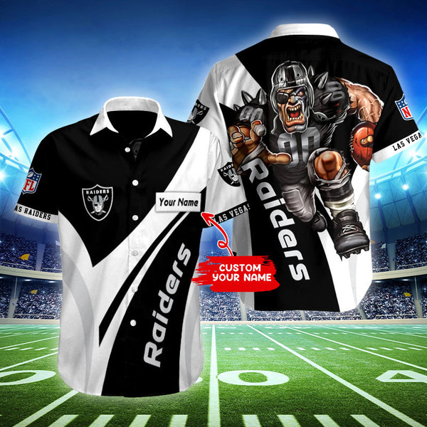 Las Vegas Raiders 2 (130) Personalized Hawaiian Button down shirt