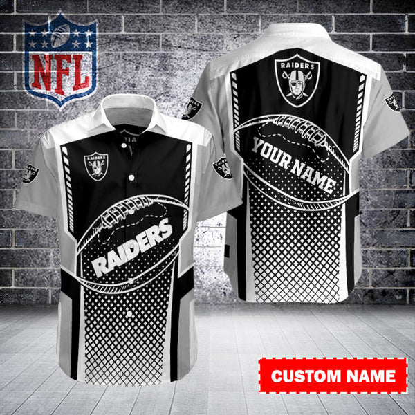 Las Vegas Raiders 2 (145) Personalized Hawaiian Button down shirt