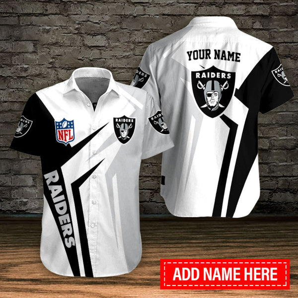 Las Vegas Raiders 2(161) Personalized Hawaiian Button down shirt
