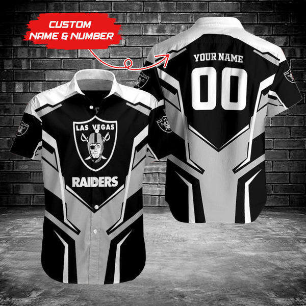 Las Vegas Raiders 2 (165) Personalized Hawaiian Button down shirt