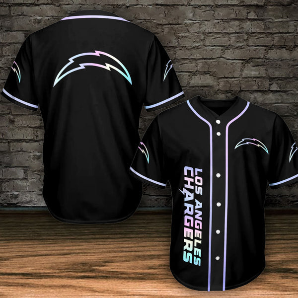 Los Angeles Chargers Personalized Baseball Jersey 012