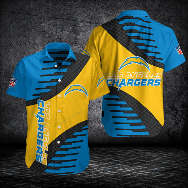 Los Angeles Chargers 2 (4) Personalized Hawaiian Button down shirt