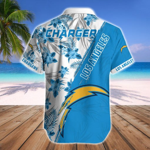 Los Angeles Chargers 2 (25) Personalized Hawaiian Button down shirt