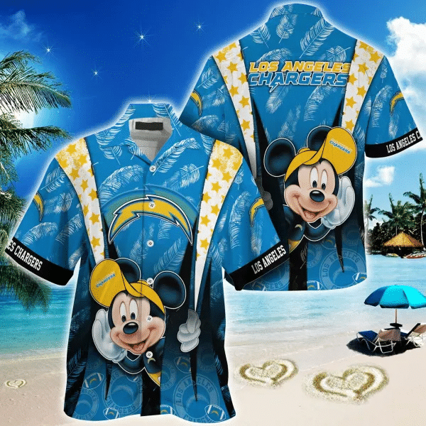 Los Angeles Chargers 2 (13) Personalized Hawaiian Button down shirt