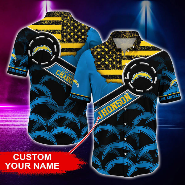 Los Angeles Chargers 2 (18) Personalized Hawaiian Button down shirt