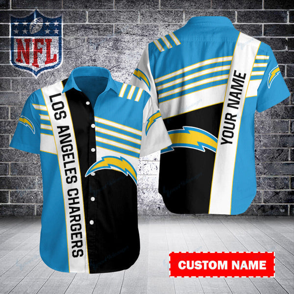 Los Angeles Chargers 2 (17) Personalized Hawaiian Button down shirt