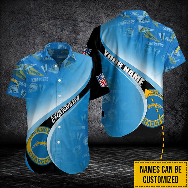 Los Angeles Chargers 2 (22) Personalized Hawaiian Button down shirt