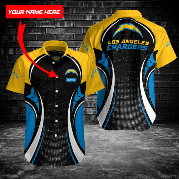 Los Angeles Chargers 2 (24) Personalized Hawaiian Button down shirt