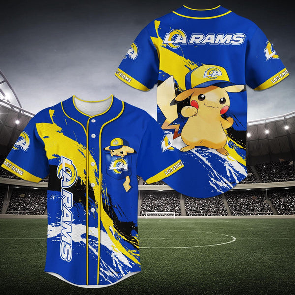 Los Angeles Rams Personalized Baseball Jersey 018