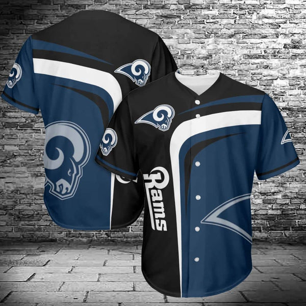 Los Angeles Rams Personalized Baseball Jersey 024