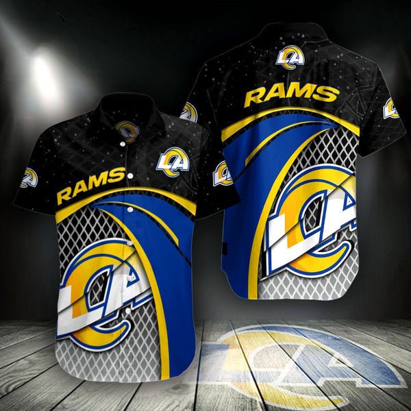 Los Angeles Rams 2 (18) Personalized Hawaiian Button down shirt